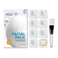 Hoygi mascarilla facial reductora de poros cuidado de la piel set con cepillo 60g neto - Juego de 8 Piezas con Pincel