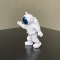 Cute white astronaut keychain, PVC spaceman doll pendant, creative gift for kids. - Style B (Without Key Ring) / Blue