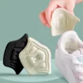 Fersenkissen für Sneaker, 10mm Dicke Rutschfeste Fersenaufkleber in Schwarz und Beige - Verdickt / Beige