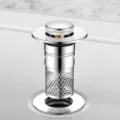 Pop-up basin drain filter core stainless steel bathroom sink strainer plug replacement - Universal