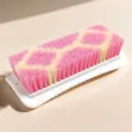 Laundry cleaning brush with hard bristles and durable plastic base for home clothes and shoes. - Dense Bristle Cleaning Brush / Red