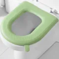 Green toilet seat cover waterproof washable bathroom accessory single pack home use - Green