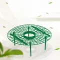 Strawberry support rack for home gardening, plastic plant fruit holder, green garden tool. - Green