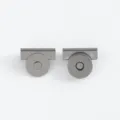 Metal magnetic snap buttons for bags, durable hardware fasteners, sew-free replacement parts. - Gunmetal
