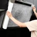 Rouleau de papier filtre anti-graisse pour hotte de cuisine tissu non-tisse de rechange - Rouleau de 10 m x 0,46 m [Magnets et velcro inclus]