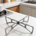 Support de cuisson croisé en acier inoxydable pour camping et cuisine, design portable et pliable. - Support de cuisson vapeur en croix pliable