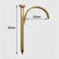 Metal U-shaped hook nail 50mm pipe fixing clip hardware fastener for plumbing installation - 4 Points