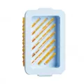 Elastic mesh soap box laundry foaming container non-slip draining soap storage holder - Blue Soap Dishes