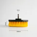 Brosse de Nettoyage Plate de 4 Pouces pour Perceuse, Poils Jaunes pour Outil de Lavage - Brosses de nettoyage plates 4 pouces