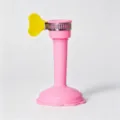 Silicone faucet extender, pink portable water tap extension pipe for sink splash guard. - Sprayer Style / Pink
