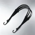 Zwarte 90cm motor bagageband met haken, sterke elastische spanband voor helm en koffer. - 90 cm bindtouw / Zwart