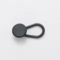 Black jean waist extender button elastic waist adjustment buckle for trousers accessory. - Large 18mm / Black