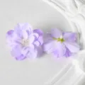 Têtes de fleurs de pied d'alouette en soie artificielle violet DIY mariage décor - Violet
