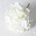 Bouquet élégant d'hortensias artificiels en soie blanche pour décoration de mariage - Blanc