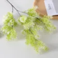 Fausse branche de fougère asperge plantes vertes artificielles pour mariage décor floral - Blanc