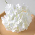 Fleur d'hortensia artificielle blanche pour décoration de mariage, composition florale et déco maison. - Blanc