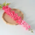 Fausse fleur rose dauphinelle jacinthe branche pour mariage déco maison accessoire photo - Rose rouge