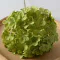 Cabeza de flor de hortensia artificial verde para la decoración de bodas y arreglos florales. - Verde