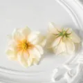 Cabeza de rosa silvestre artificial, material floral DIY de color crema para accesorios y bodas. - Champaña