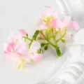 Fleurs artificielles têtes mini osmanthus laurier épingle spectacle danse accessoires - Rose Clair