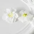 Têtes de fleurs artificielles delphinium matériel DIY pour mariage déco épingles - Crème