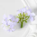 Tête de fleur d'osmanthus artificielle mini en soie violet clair accessoire cheveux DIY - Mauve Clair