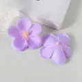 Μωβ τεχνητό κεφάλι λουλουδιών μπεγκόνιας DIY υλικό για αξεσουάρ μαλλιών και διακόσμηση γάμου. - Μωβ