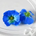Têtes de fleurs cosmos artificielles bleues pour bricolage, déco de mariage et accessoires. - Bleu Saphir