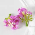 Mini têtes de fleurs d'osmanthus violettes artificielles pour accessoires de coiffure. - Pourpre Rose