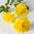 Bouquet de fleurs en soie artificielle jaune, accessoire photo pour déco maison et mariage. - Jaune