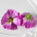 Têtes de fleurs artificielles cosmos pour accessoires cheveux bricolage mariage déco - Violet foncé