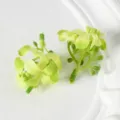 Têtes de fleurs d'osmanthus artificielles mini laurier accessoires pour danse ethnique. - Vert