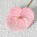 Fausse fleur d'anthurium rose avec taxe tige plante artificielle pour mariage déco - 60CM / Rose
