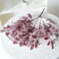 Fausses feuilles d'eucalyptus 5 branches plante artificielle pour decoration de mariage - Bordeaux