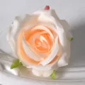 Kunstzijden rozenbloemhoofd voor huwelijksdecoratie DIY bloemstukken feestdecoratie - Champagne