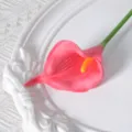 Rosa künstliche PU Mini Calla Blume für Heimdekoration, Hochzeit und Fotografie-Requisiten. - Rosa