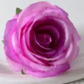 Artificial large rose flower head for wedding arch home decoration and floral arrangements 1pc - Light Purple