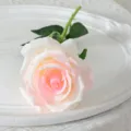 Fleur artificielle rose fausse fleur pour décoration de maison mariage fête arrangement. - Rose chair