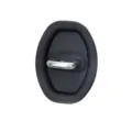 Car door lock buckle rubber cover anti-collision shock absorbing protective pad black variant. - Black