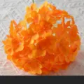 Vivid orange artificial lollipop hydrangea flower head for wedding decoration 22cm diameter - Lollipop Hydrangea / Orange