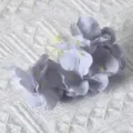 Artificial hydrangea flower heads for DIY handmade craft hair accessories home decor. - Gray