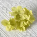 Artificial DIY hydrangea flower heads fabric petals for hair accessories and home decor. - Green