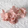 Artificial pink hydrangea flower head DIY craft accessory for hair home decoration - Flesh Pink