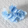 Artificial blue hydrangea flower heads DIY hair accessories handmade craft floral material - Sky Blue