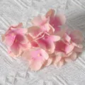 Artificial hydrangea flower heads DIY silk petals pink floral accessories home decor crafts - Jade Pink