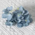 Blue artificial hydrangea flower head SKU variant for DIY crafts and hair accessories. - Haze Blue