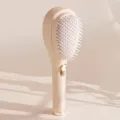 Spazzola per capelli retrattile cuscino d'aria pettine da massaggio portatile antistatico - Pettine retrattile (beige)