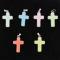 Pendentif Croix Pastel Collier DIY Résine Colorée Croix Bijoux Accessoires Variété - Croix / 18x25mm 1 Pièce
