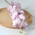 Branche d'orchidée Phalaenopsis artificielle 9 têtes fausse fleur pour décoration maison - Violet n° 3