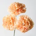 Pivoine artificielle orange réaliste avec trois têtes pour mariage et décoration - Pivoine de Fortune à 3 Têtes / Orange